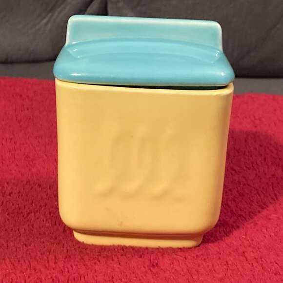 VTG 1940's Ceramic Spice Or Condiment Jar w/Lid-4" High-Franciscan Ware USA-EUC - Picture 6 of 8